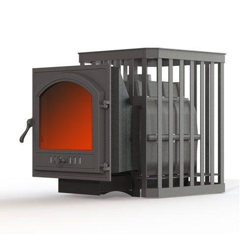картинка Печь банная чугунная FireWay Parovar 18 (505) Сетка ковка от магазина RockWood