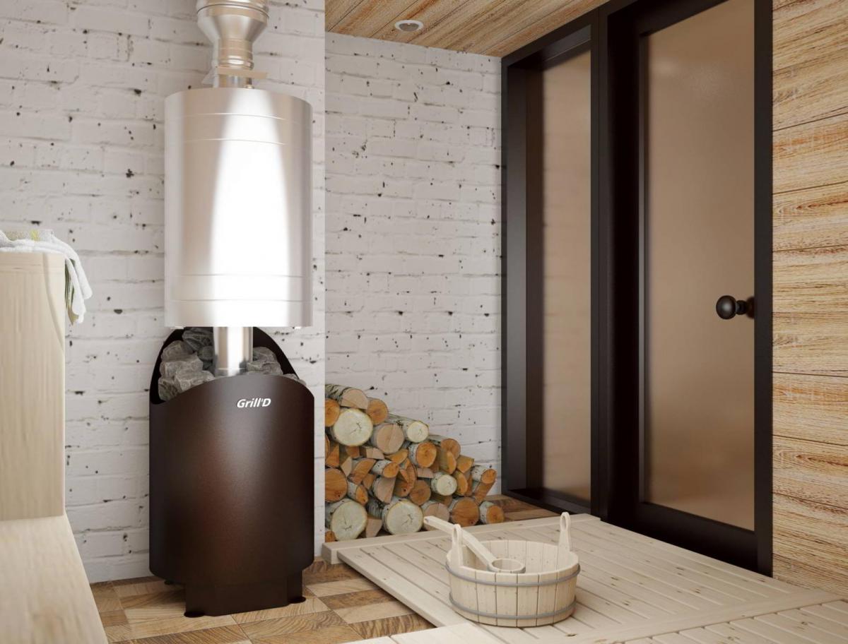 картинка Печь для бани Grill’D Aurora 160 (long, black) от магазина RockWood