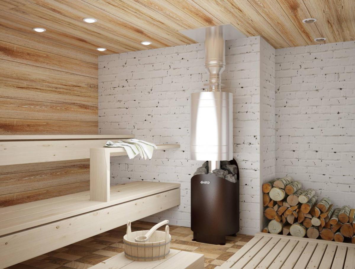 картинка Печь для бани Grill’D Aurora 160 (long, black) от магазина RockWood